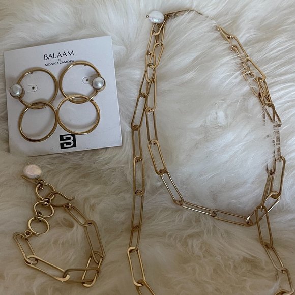 FUSION FRESH WATER PEARL CLIP NECKLACE | NWT - Picture 7 of 8